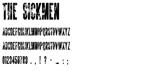 The Sickmen font